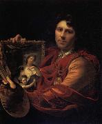 Adriaen van der werff Self-Portrait with a Portrait of his Wife,Margaretha van Rees,and their Daughter,Maria china oil painting artist